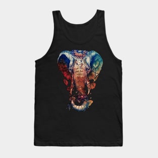 Floral Elephant Tank Top